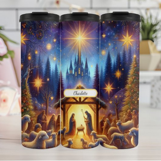 Bouteilles Isothermes Nuit étoilée, Naissance Sainte de Bethléem