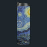 Bouteilles Isothermes "Nuit étoilée" par Van Gogh<br><div class="desc">Ce design présente une reproduction en très haute résolution non altérée et non modifiée du célèbre tableau "Starry Night" de Van Gogh.</div>