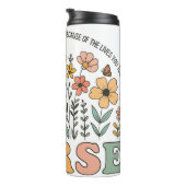 Bouteilles Isothermes Nurse Floral Inspirational Quote Design (Tourné sur la droite)