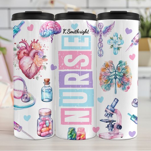 Bouteilles Isothermes Nurse Life Medical Organ Collage