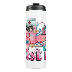 Bouteilles Isothermes Nurse Life Pink Truck Thermal Tumbler