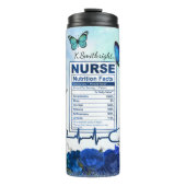 Bouteilles Isothermes Nurse Nutrition Facts Blue Butterfly (Devant)