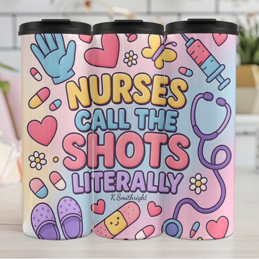 Bouteilles Isothermes Nurses Call Shots Playful Cartoon