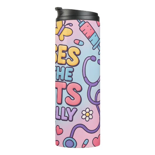 Bouteilles Isothermes Nurses Call Shots Playful Cartoon (Tourné sur la droite)