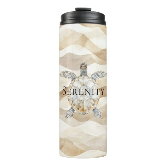 Bouteilles Isothermes Ocean Beach Coast Sea Turtle Sand (Devant)