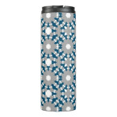 Bouteilles Isothermes Océan bleu gris blanc Cercles connectés Motif (Dos)