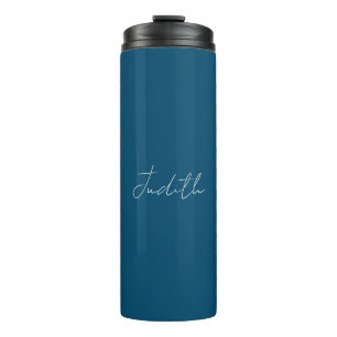 Bouteilles Isothermes Ocean Blue Professional Calligraphy Ajouter un nom