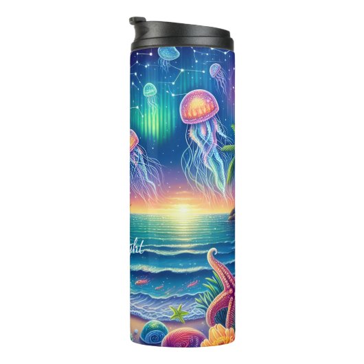 Bouteilles Isothermes Ocean Jellyfish Aurora Imaginaire coucher de solei (Tourné sur la droite)