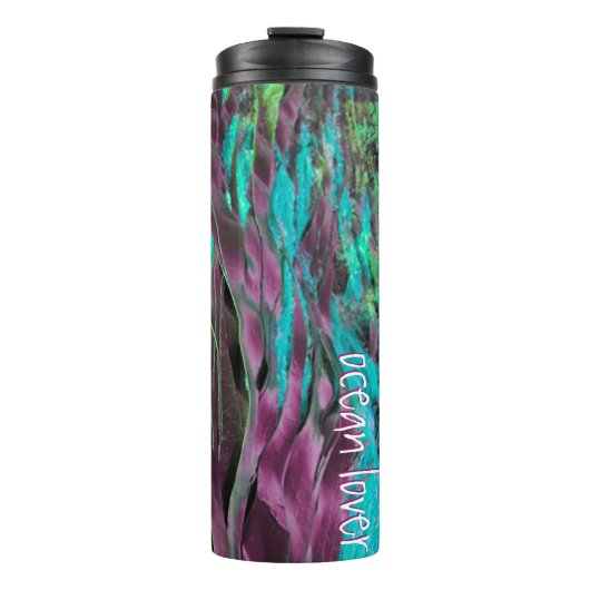 Bouteilles Isothermes Ocean Lover Eau d'algues Herbe Turquoise Texte (Devant)