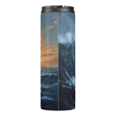 Bouteilles Isothermes Ocean Wave Sunset Art – Abstract Sea Design  (Dos)