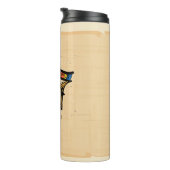 Bouteilles Isothermes OEil de Horus sur papyrus, hiéroglyphes égyptiens (Tourné sur la droite)