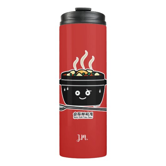 Bouteilles Isothermes Oeuf chaud de tofu à ragoût de jjigae doux épicés (Devant)