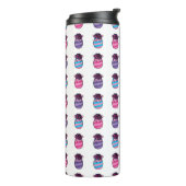 Bouteilles Isothermes Oeufs de Pâques aux fleurs et au ruban (Tourné sur la gauche)