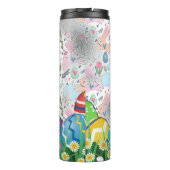 Bouteilles Isothermes Oeufs de Pâques Marguerites de lapin de Pâques (Dos)