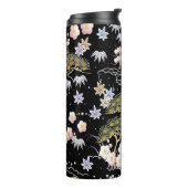 Bouteilles Isothermes Oeuvre botanique japonaise élégante | (Tourné sur la gauche)