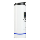 Bouteilles Isothermes Officier de police| Blanc de l'anniversaire du ser (Tourné sur la gauche)