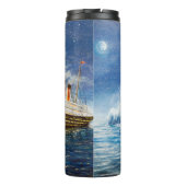 Bouteilles Isothermes oil painting of Titanic and iceberg in ocean at n (Dos)