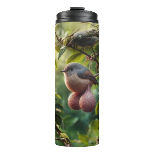 Bouteilles Isothermes Oiseau avec boules thermo tumbler (Devant)
