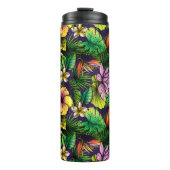 Bouteilles Isothermes Oiseau tropical du feuillage paradisiaque (Devant)