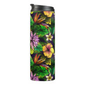 Bouteilles Isothermes Oiseau tropical du feuillage paradisiaque (Tourné sur la droite)