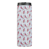 Bouteilles Isothermes Oiseaux cardinaux bleus Nom du monogramme personna (Dos)