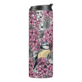 Bouteilles Isothermes Oiseaux dans le jardin lilas rose (Tourné sur la gauche)