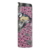 Bouteilles Isothermes Oiseaux dans le jardin lilas rose (Tourné sur la droite)