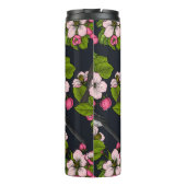 Bouteilles Isothermes Oiseaux et fleurs en noir (Dos)