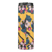 Bouteilles Isothermes Oiseaux et fleurs sur le jaune (Dos)