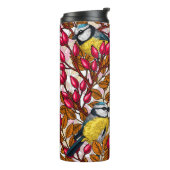 Bouteilles Isothermes Oiseaux et hanches roses de chien (Tourné sur la gauche)