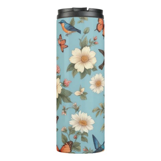 Bouteilles Isothermes Oiseaux Fleurs Et Papillons (Dos)