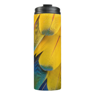 Bouteilles Isothermes Oiseaux jaunes bleus et rouges de fleur de paradis
