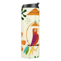 Oiseaux Tiki Moderne Vintage Rétro Fantaisiste