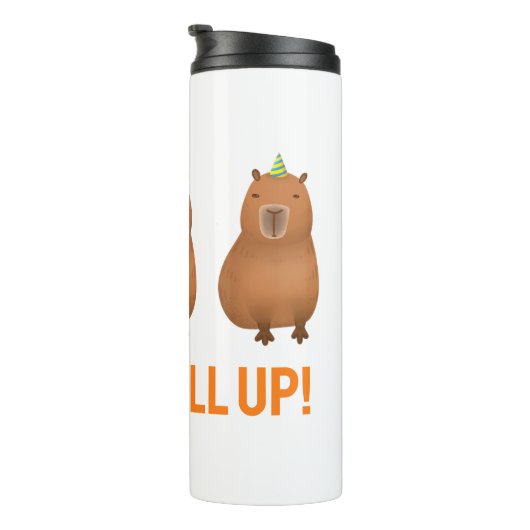 Bouteilles Isothermes "Ok, On Se Lève !" Funny Capybara Meme (Tourné sur la droite)