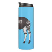Bouteilles Isothermes Okapi cartoon illustration (Tourné sur la droite)