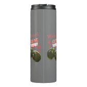 Bouteilles Isothermes Olive You Deux Coeurs Olives (Dos)