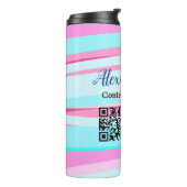 Bouteilles Isothermes Ombre bleu rose ajouter nom profession code q r ti (Tourné sur la gauche)