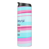Bouteilles Isothermes Ombre bleu rose ajouter nom profession code q r ti (Tourné sur la droite)