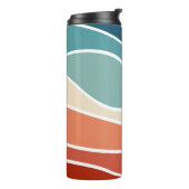 Bouteilles Isothermes Ondes colorées de style rétro (Tourné sur la gauche)