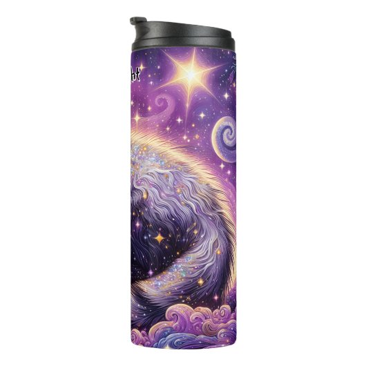 Bouteilles Isothermes Opossum étincelant dans un rêve pourpre (Tourné sur la droite)