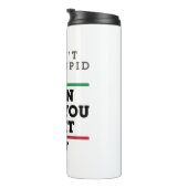 Bouteilles Isothermes Optométriste Optométrie Ophtalmologie Voir Stupide (Tourné sur la droite)