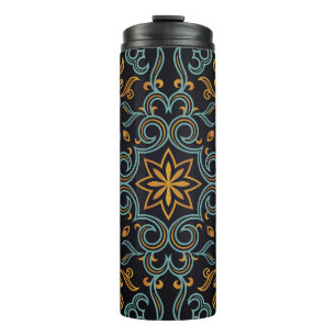 Bouteilles Isothermes Or et bleu : Vintage ornemental