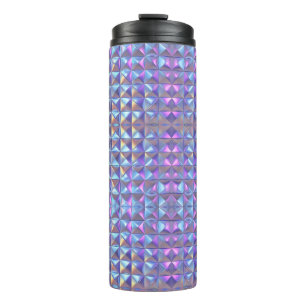 Bouteilles Isothermes Or Géométrique Iridescent Bleu et Violet 2