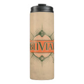 Bouteilles Isothermes Orange Art Déco Obliviate Spell Graphisme (Devant)