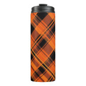 Bouteilles Isothermes Orange Black Plaid Halloween Thermal Tumbler (Devant)