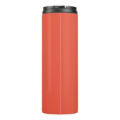Bouteilles Isothermes Orange et blanc | Monogramme moderne (Dos)