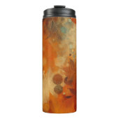 Bouteilles Isothermes Orange Et Brown Texture Automne (Devant)