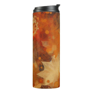 Bouteilles Isothermes Orange Et Brown Texture Automne