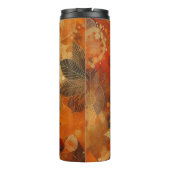 Bouteilles Isothermes Orange Et Brown Texture Automne (Dos)