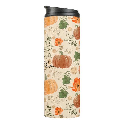 Bouteilles Isothermes Orange Fall Faux Parties scintillant Nom des Citro (Tourné sur la droite)